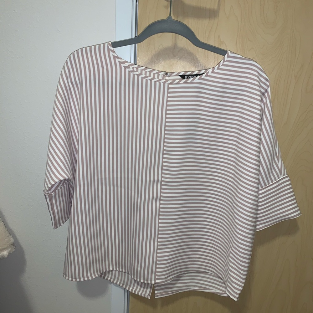 Express Striped Blouse NWT